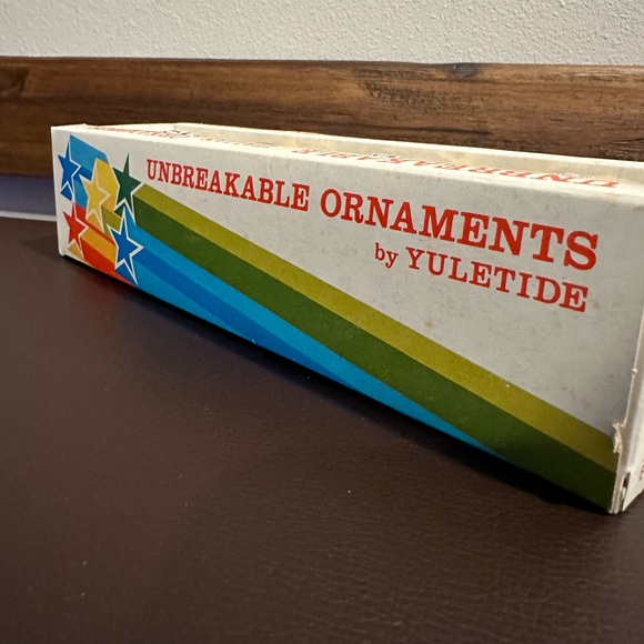 Vintage 60s/70s Yuletide Unbreakable Christmas Ornaments Golden Yellow - Picture 5 of 6